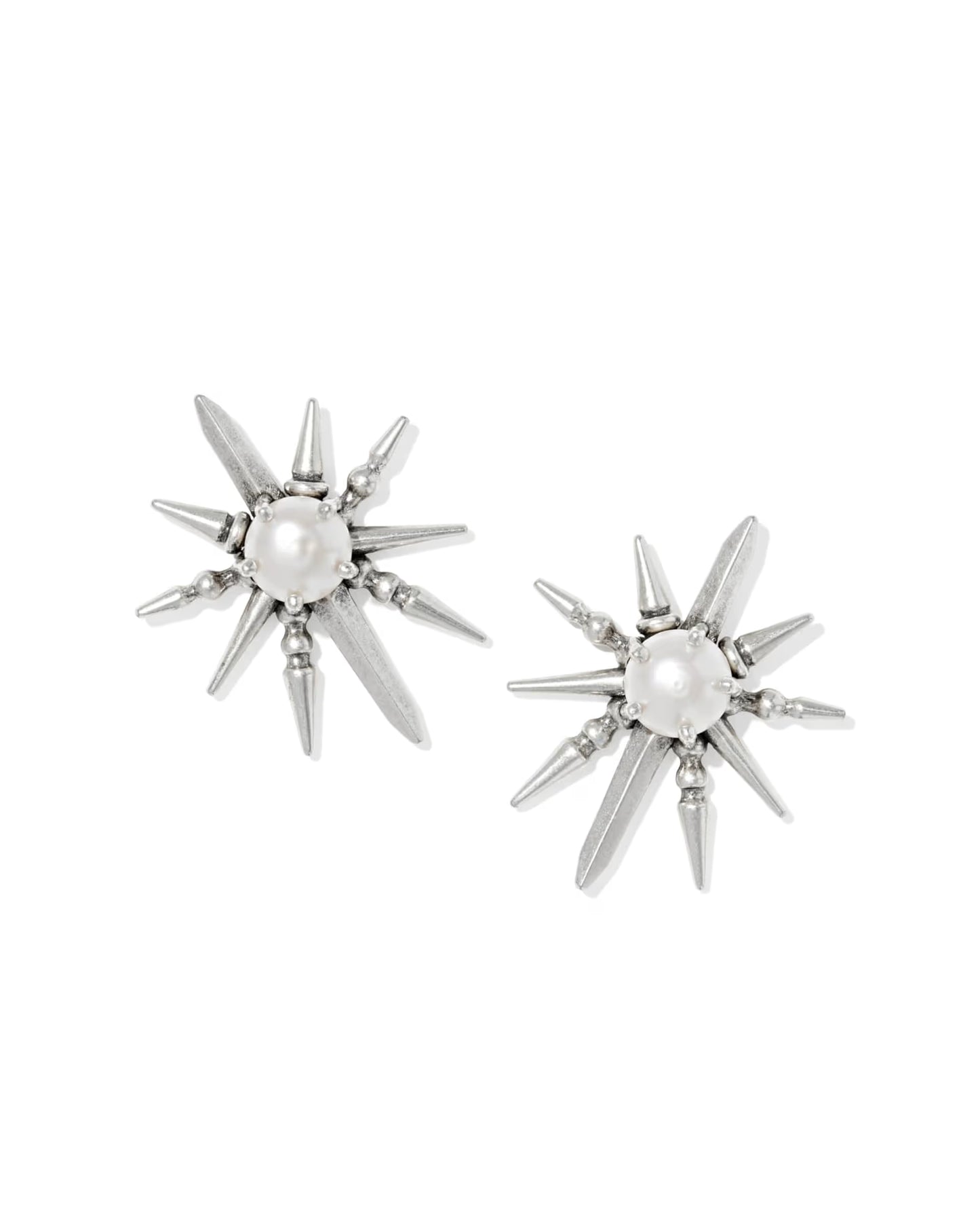 Kendra Scott Rogan Vintage Silver Stud Earrings