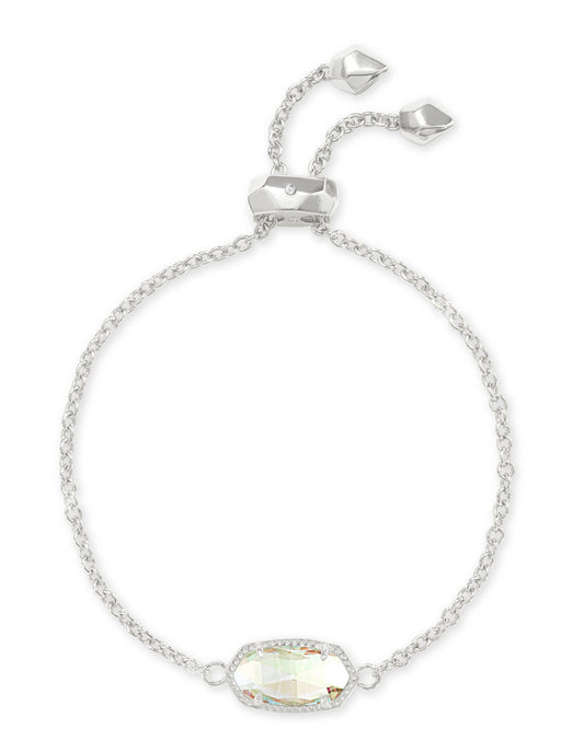 Kendra Scott Elaina Delicate Bracelet in Rhodium Dichroic Glass