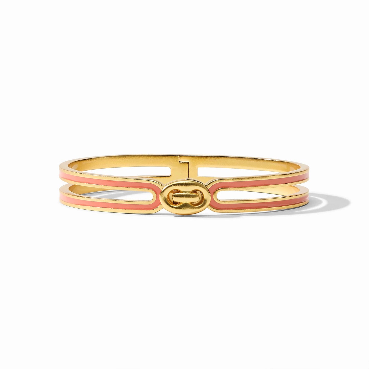 Julie Vos Laguna Enamel Hinge Bangle in Melon