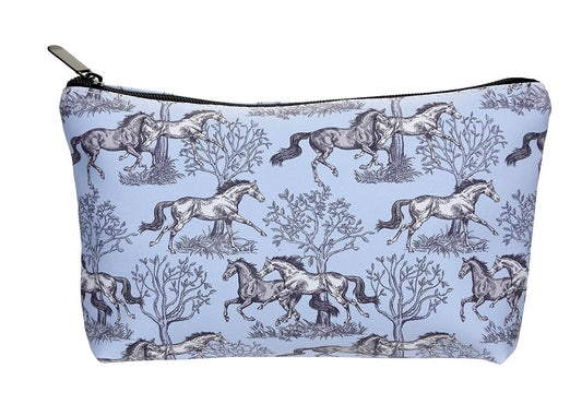 Blue Toile Medium Cosmetic Pouch