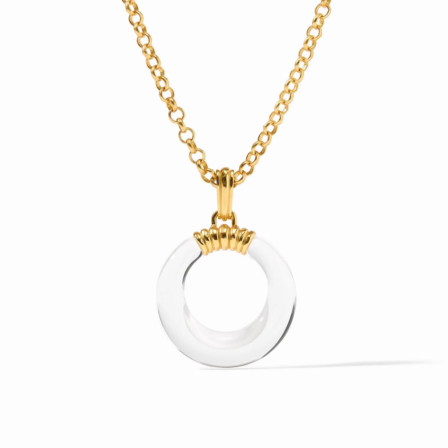 Julie Vos Madison Statement Pendant Clear