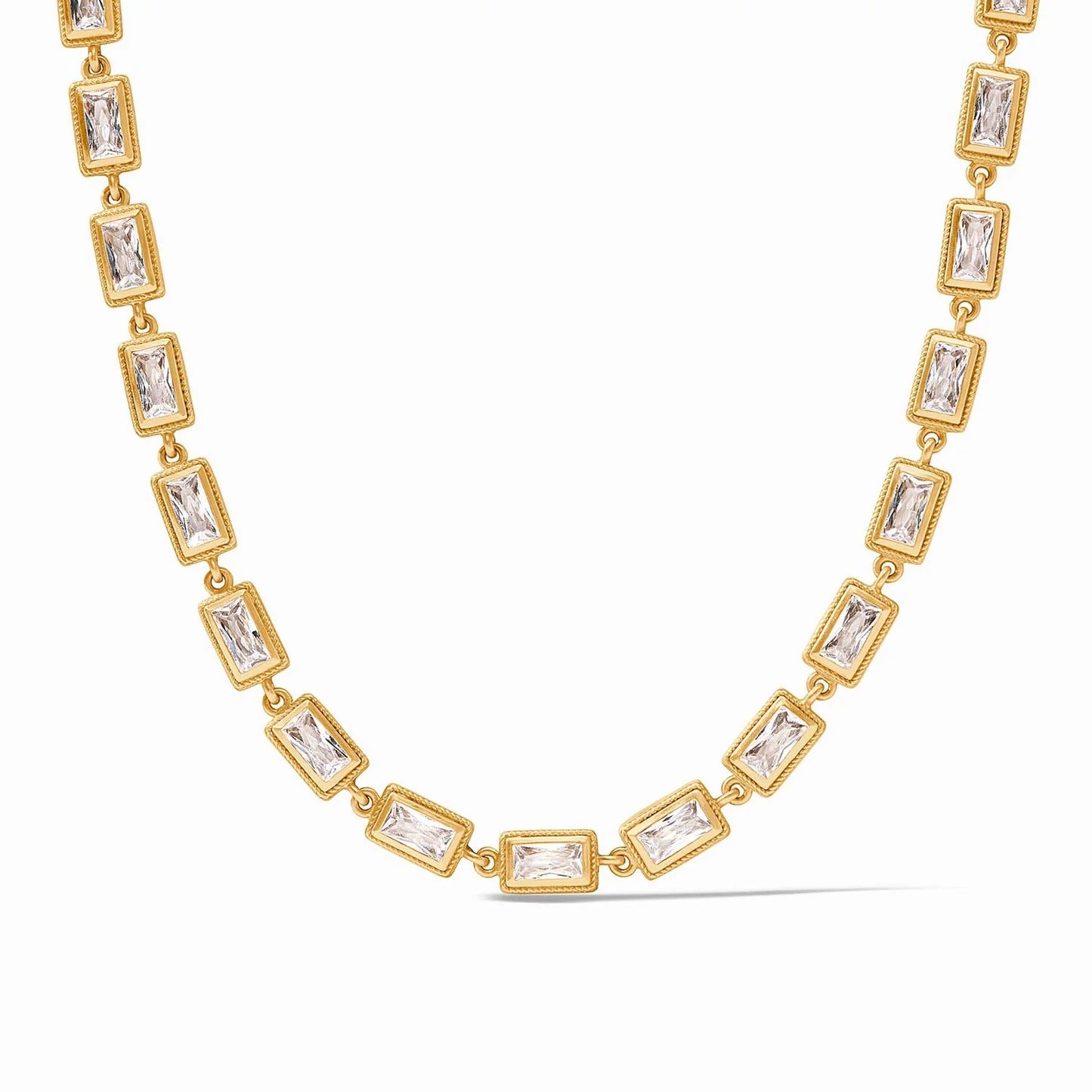 Julie Vos Baguette Tennis Necklace