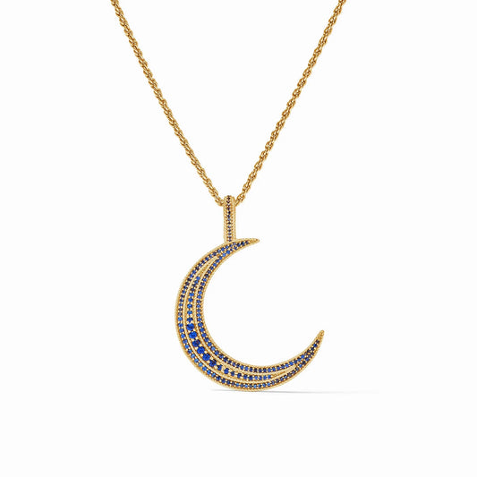 Julie Vos Luna Pendant in Sapphire Blue CZ