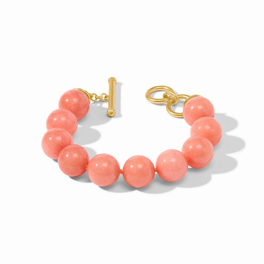 Julie Vos Portofino Beaded Bracelet in Melon Jade