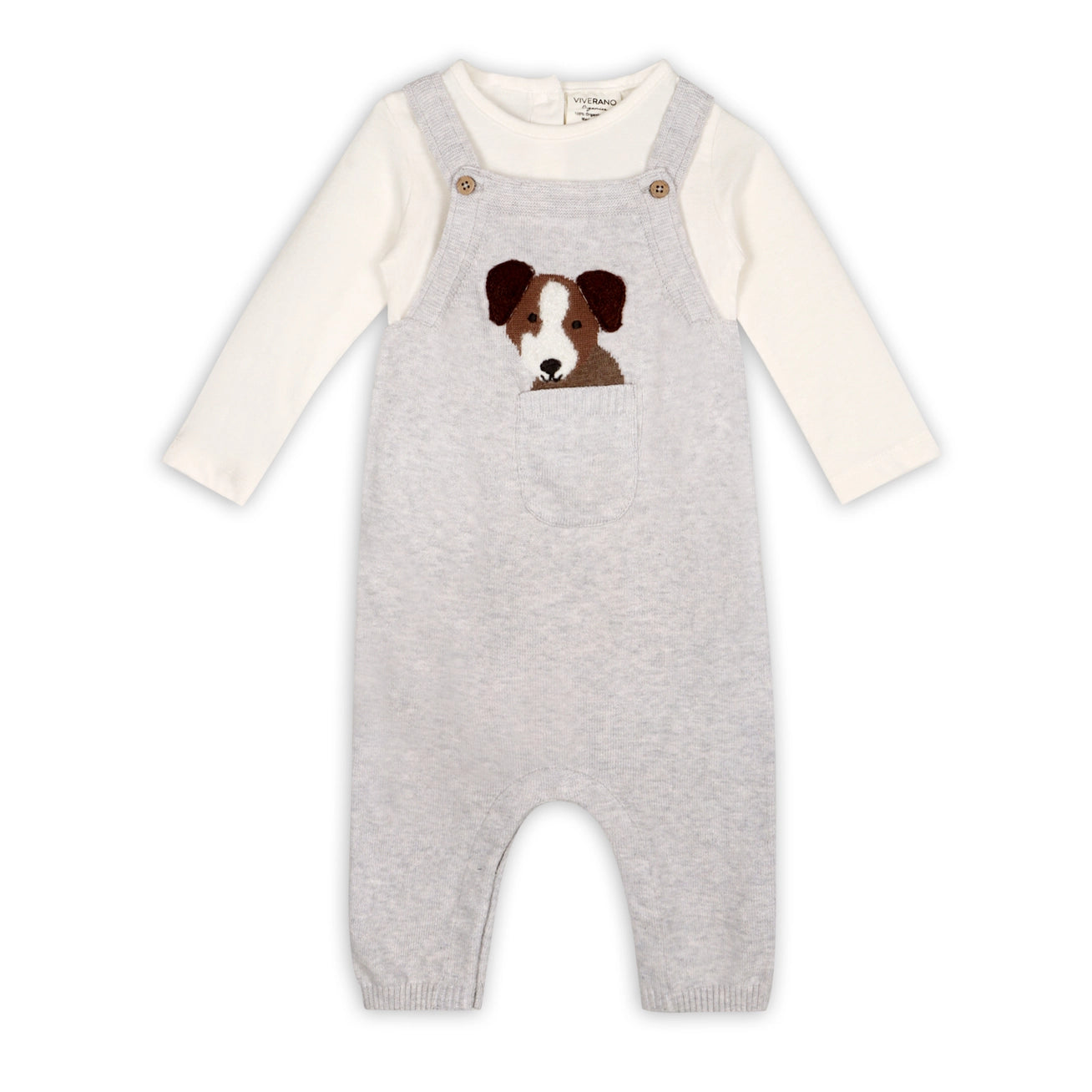 Puppy Dog Pocket Baby Overalls