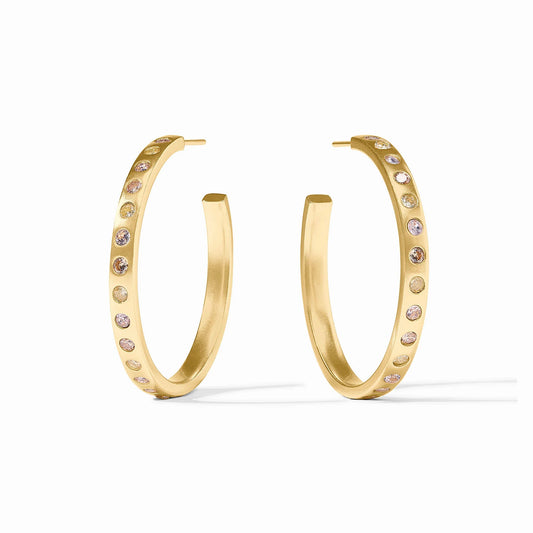 Julie Vos Rainbow Hoop Large Champagne Radiance