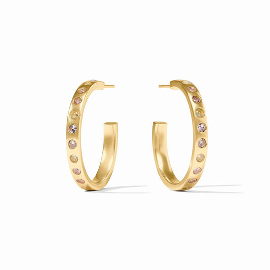 Julie Vos Rainbow Hoop Medium Champagne Radiance