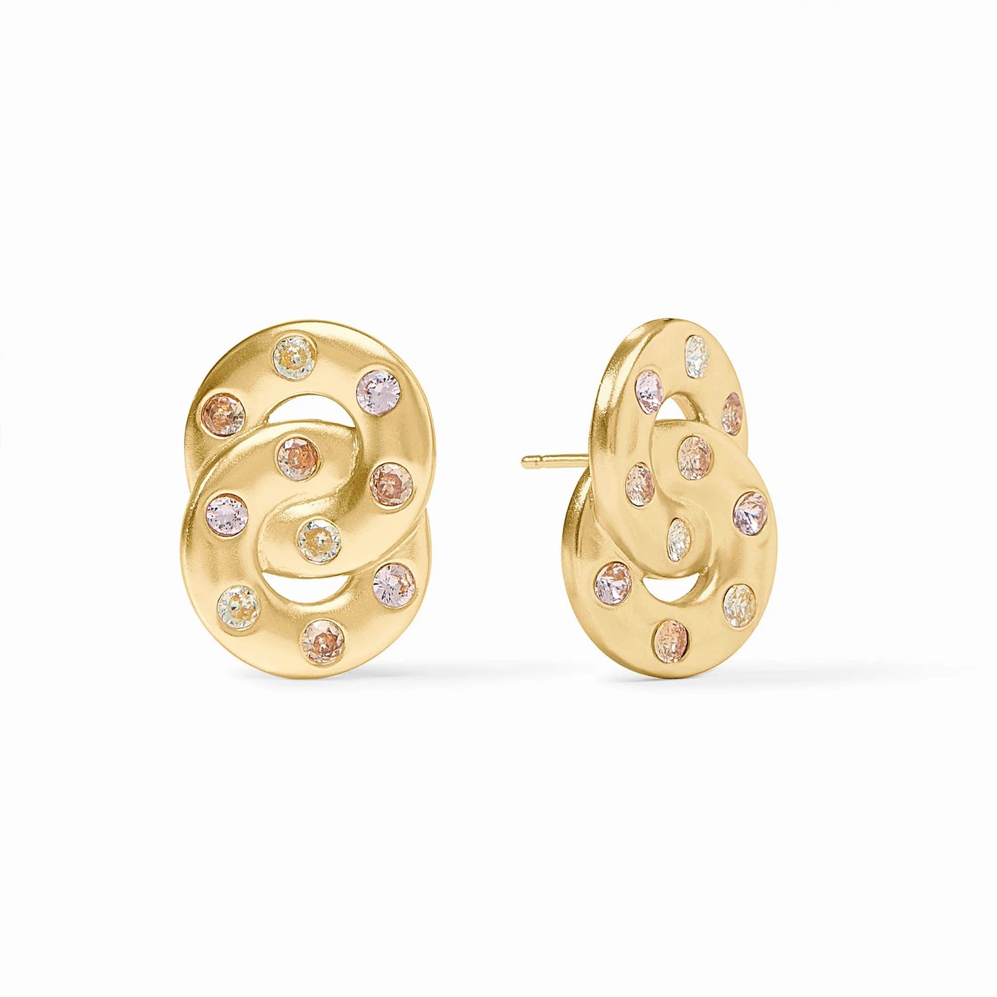 Julie Vos Rainbow Infinity Earring Champagne Radiance