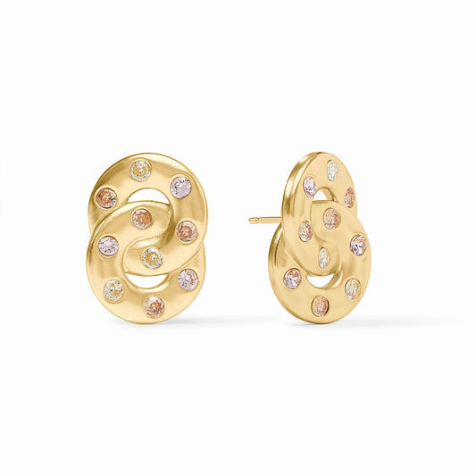 Julie Vos Rainbow Infinity Earring Champagne Radiance