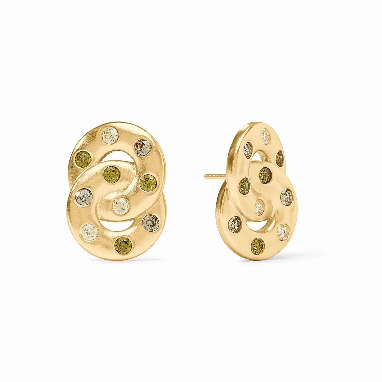 Julie Vos Rainbow Infinity Earring Shades Of Jade