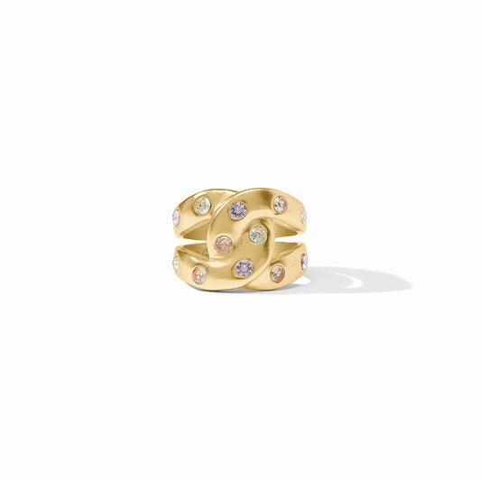 Julie Vos Rainbow Infinity Ring Champagne Radiance
