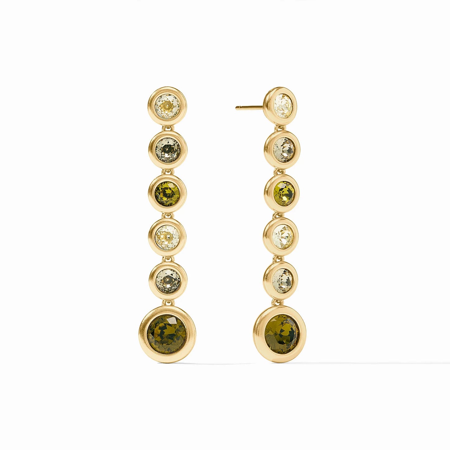 Julie Vos Rainbow Tier Earring Shades Of Jade