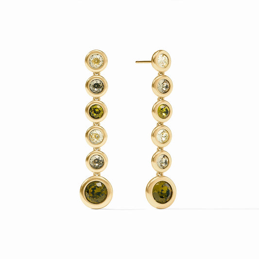 Julie Vos Rainbow Tier Earring Shades Of Jade