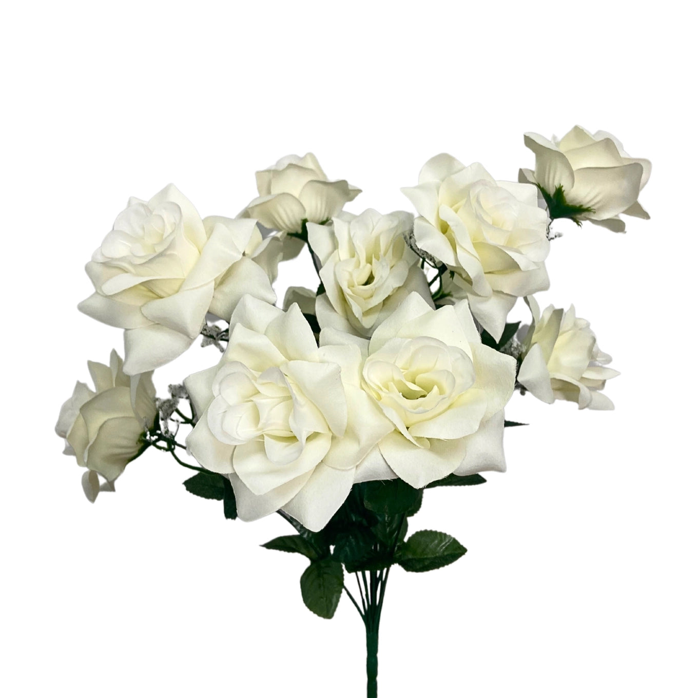 White Rose Bush Bouquet