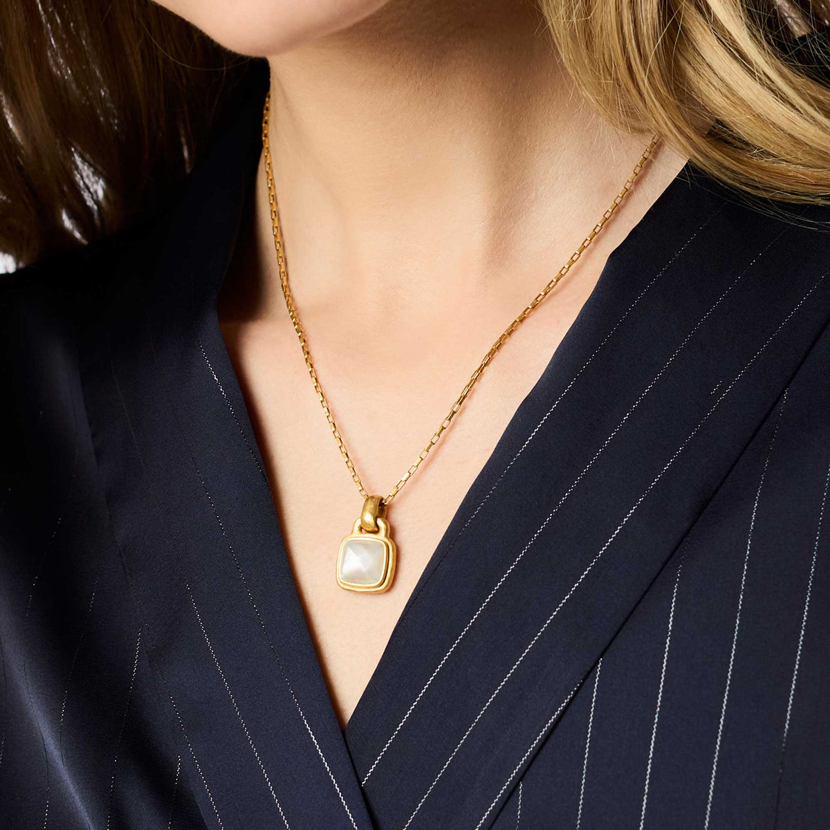 Julie Vos Sahara Solitaire Necklace
