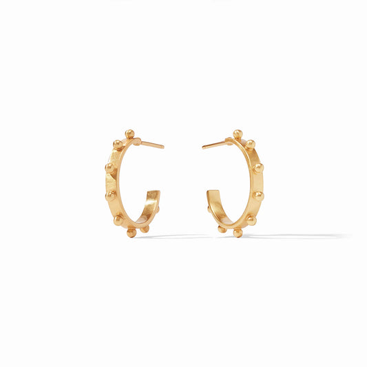 Julie Vos Small SoHo Studded Hoop Earrings In Gold