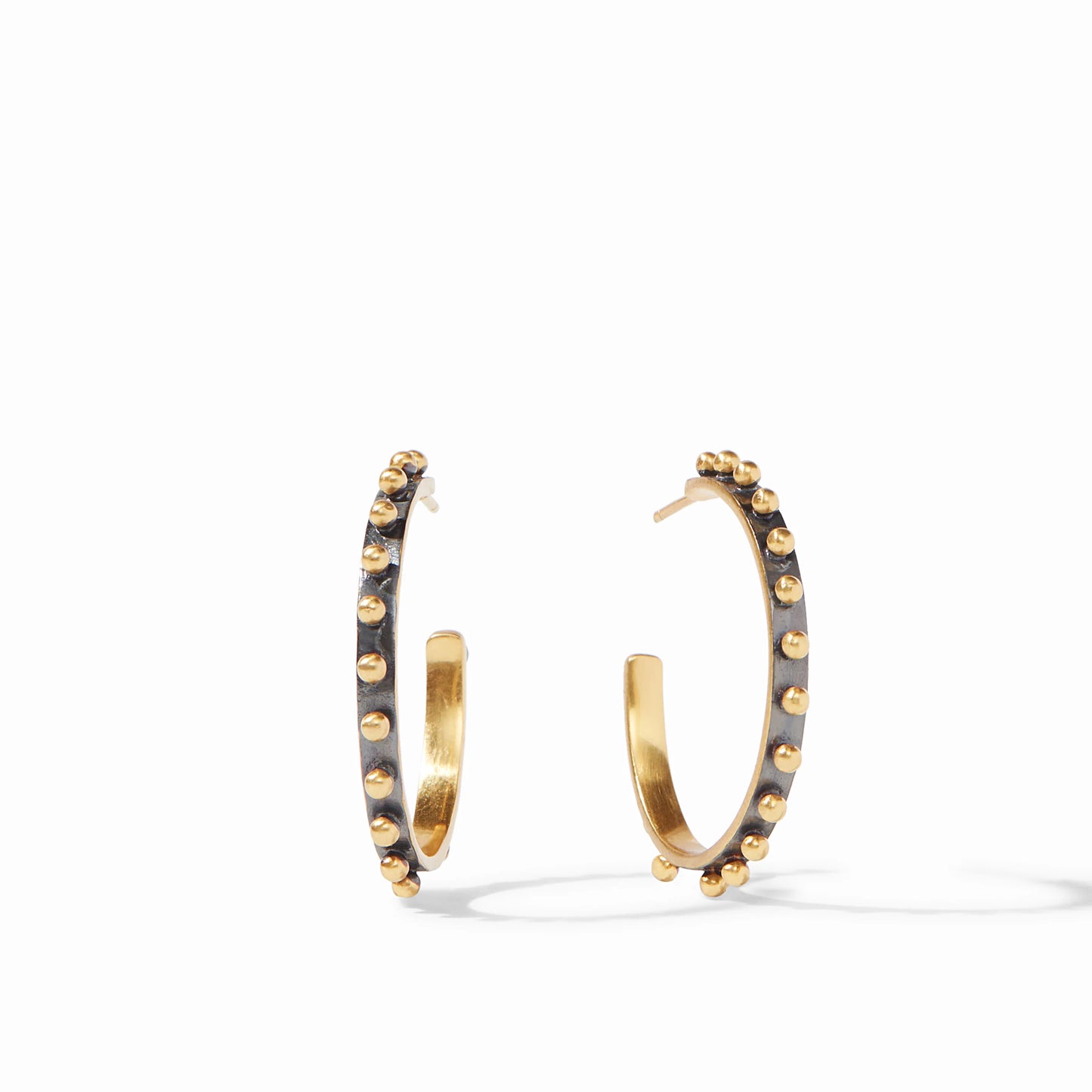 Julie Vos SoHo Studded Mixed Metal Medium Hoop