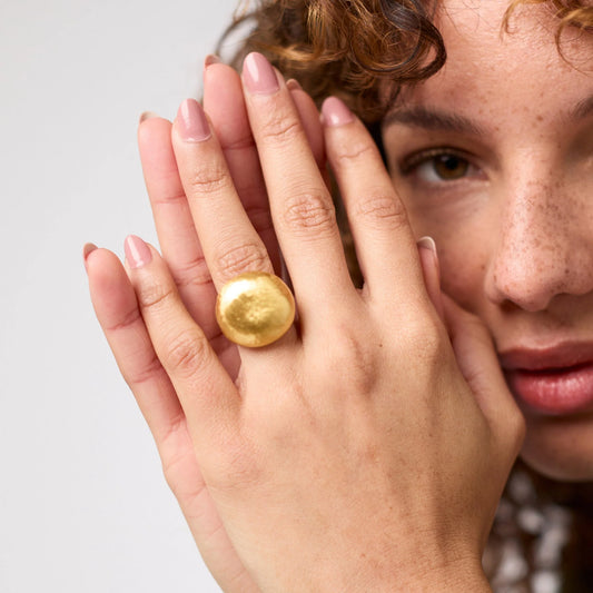 Julie Vos Solara RIng Gołd Size 7