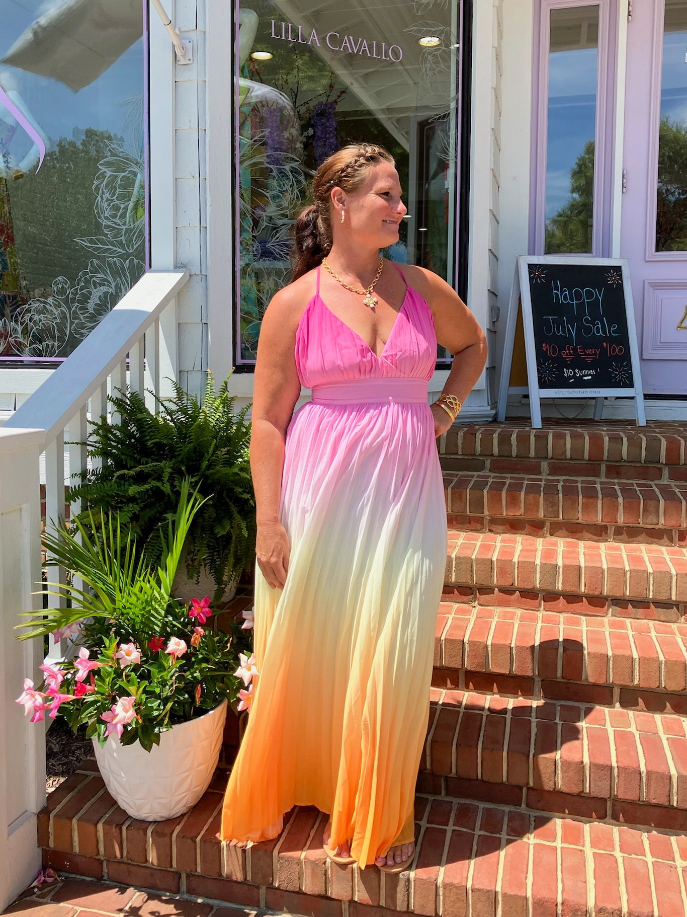 Sunset Ombre Maxi Dress