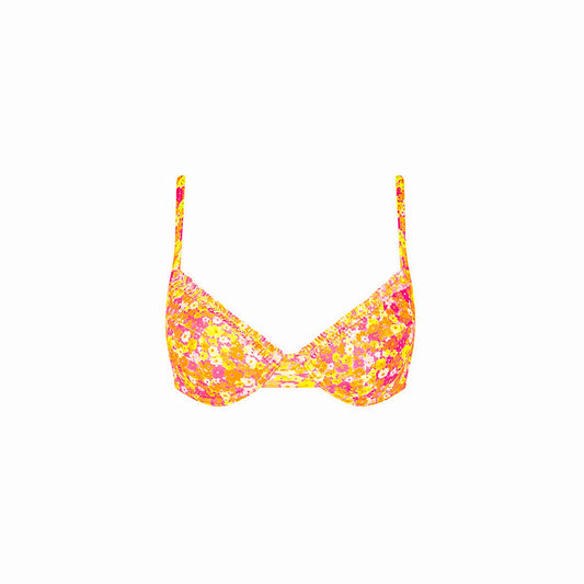 Kulani Kinis Double Ruffle Underwire Bikini Top Mimosa Meadows