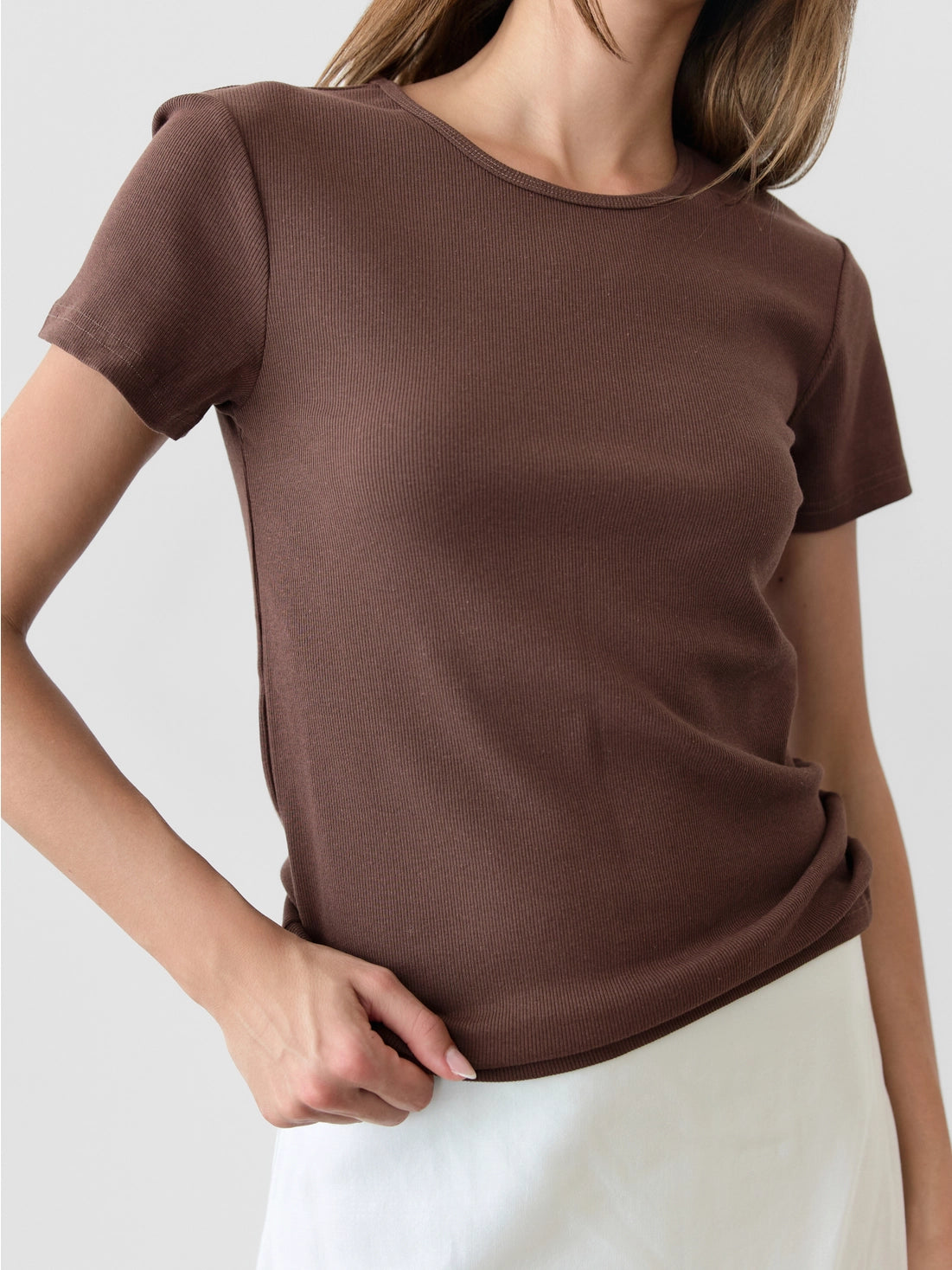 Basic Waist Length T-Shirt