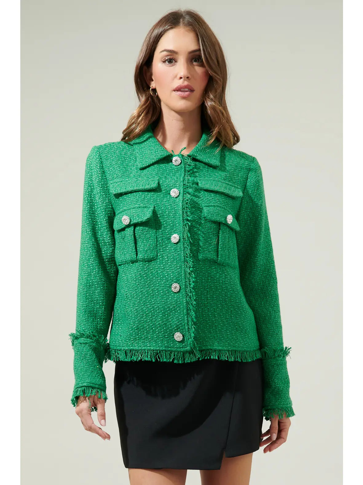 Meadow Green Tweed Blazer