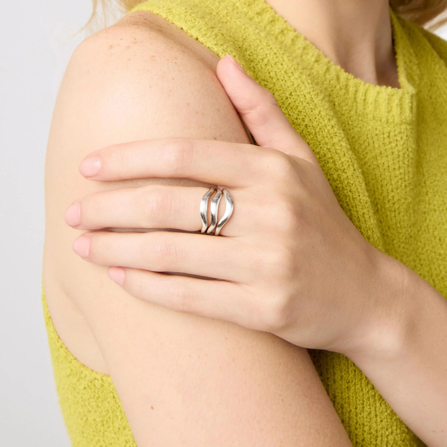 Julie Vos Wave Ring Silver