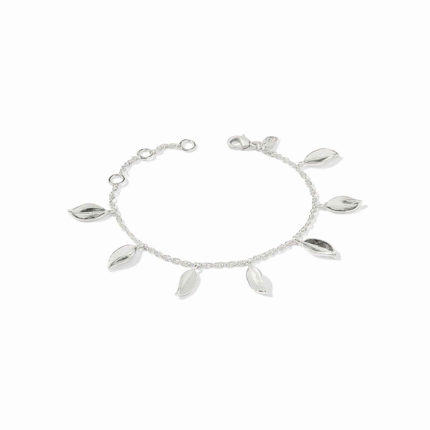 Julie Vos Willow Delicate Silver Charm Bracelet