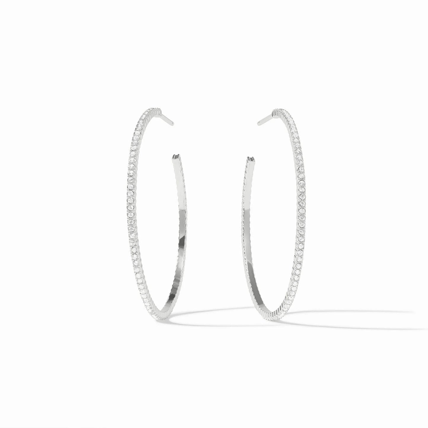 Julie Vos Silver Windsor Hoop Large
