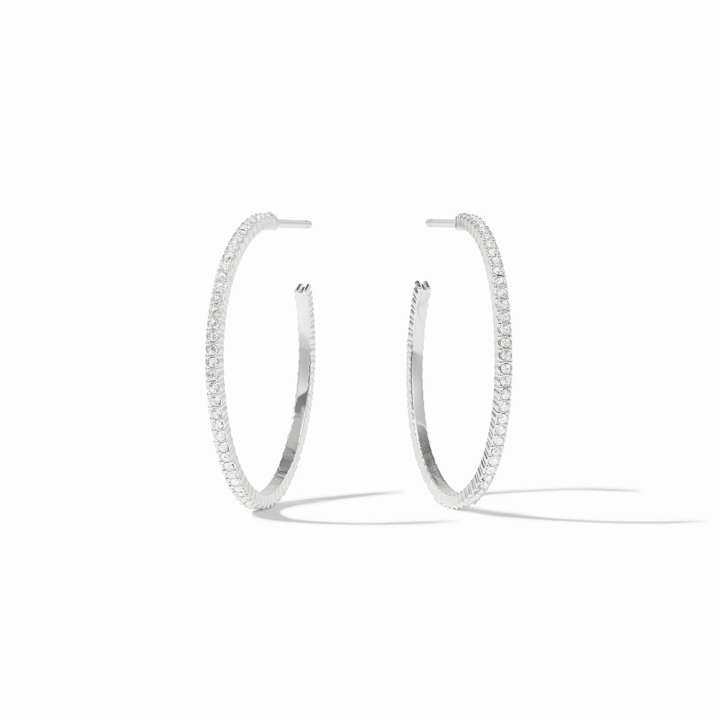 Julie Vos Silver  Windsor Hoop Medium