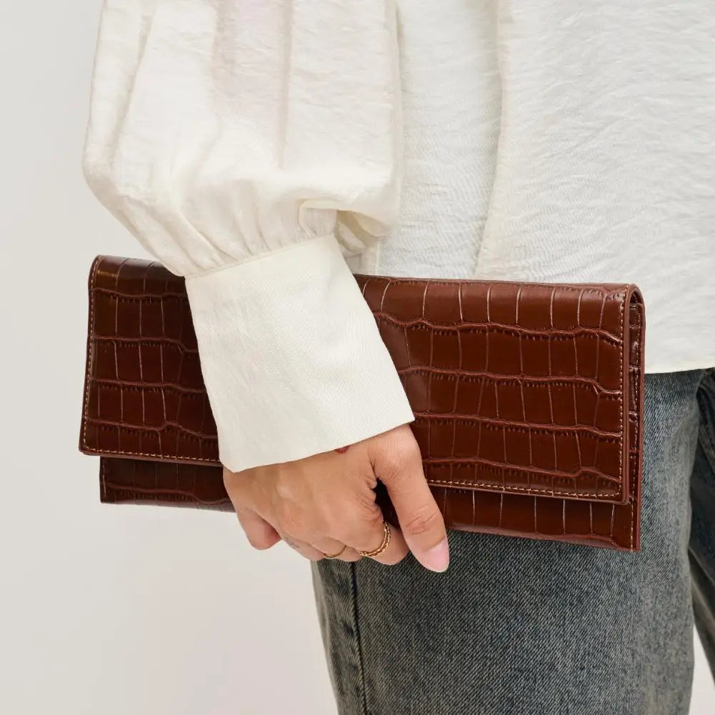 Chocolate Adelle Clutch