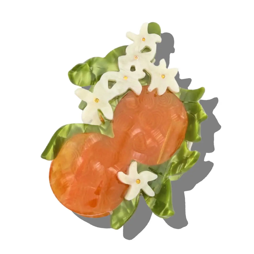 Orange Blossom Claw Clip