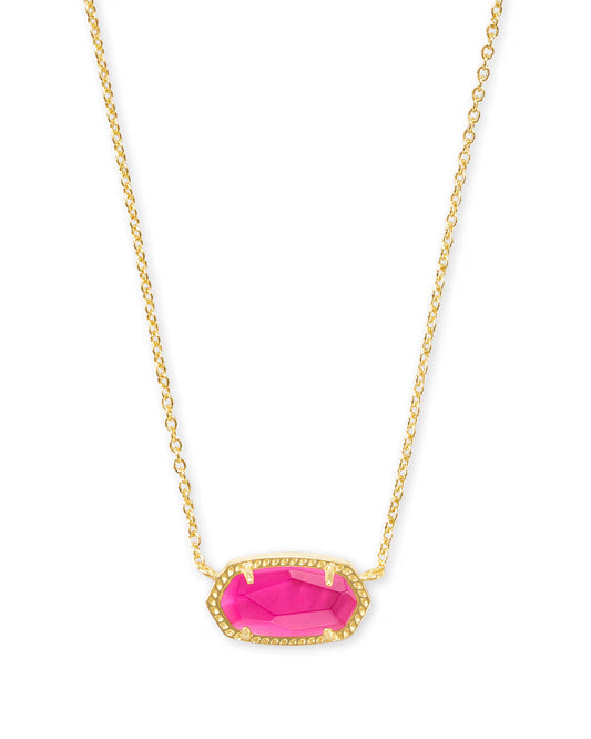 Kendra Scott Elisa Gold Pendant Necklace In Azalea Illusion