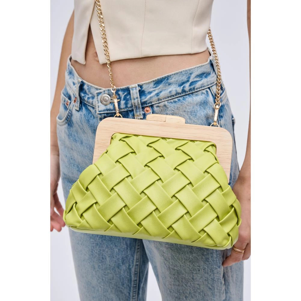 Citron Woven Clutch