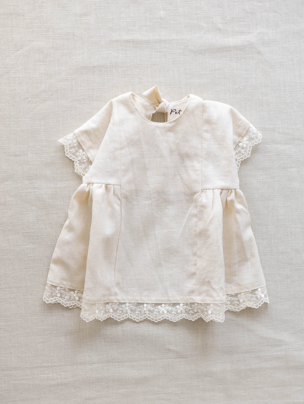 Linen And Lace Milk Baby & Toddler Dress