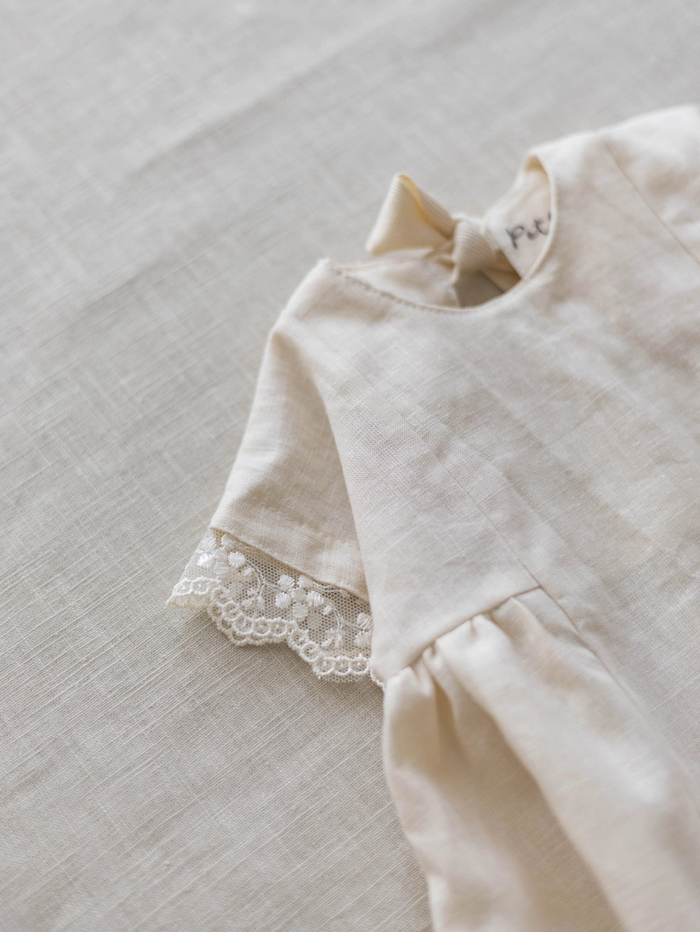 Linen And Lace Milk Baby & Toddler Dress