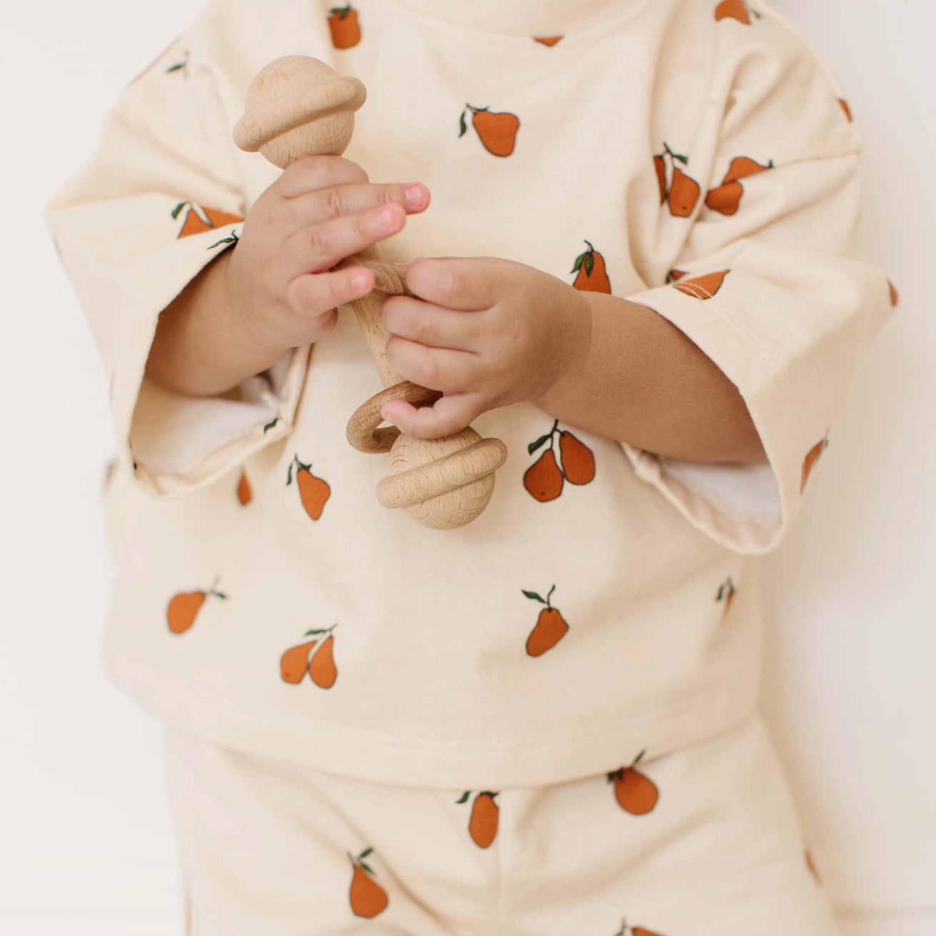 Cotton Baby Pear Shirt and Pants Outfit Set