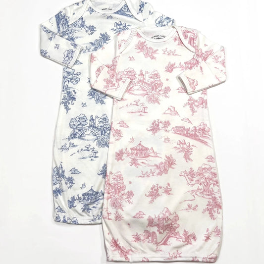 Toile Baby Gown