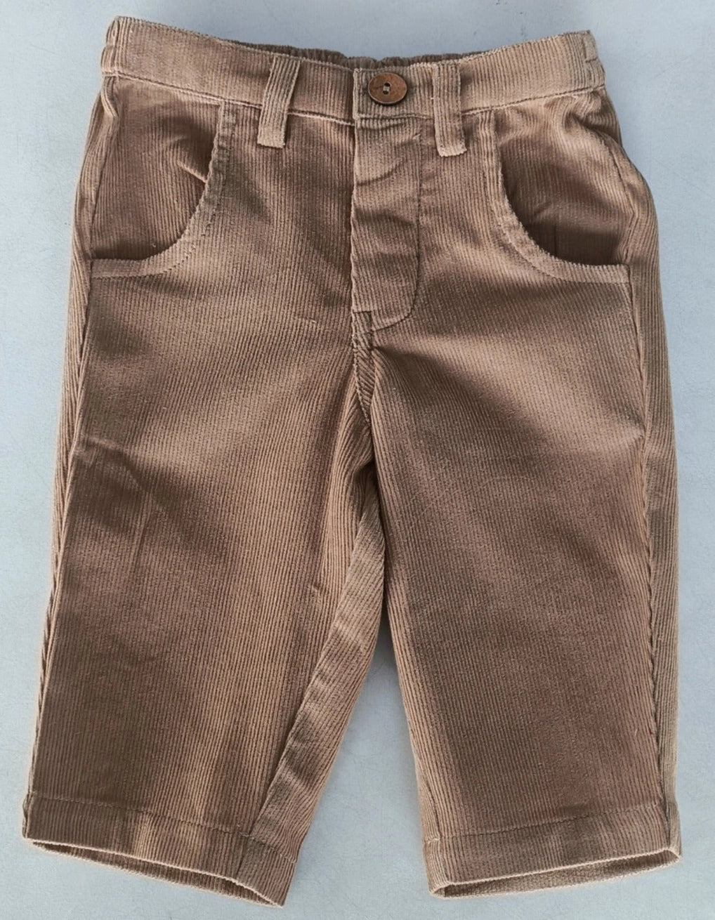 Beige Corduroy Boys Pants