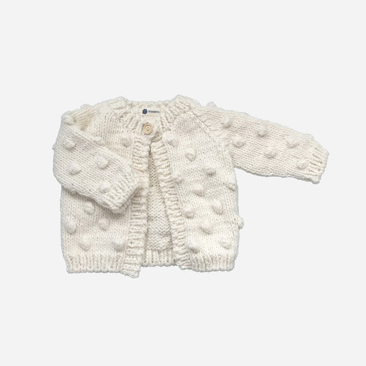 Baby Popcorn Cardigan Cream