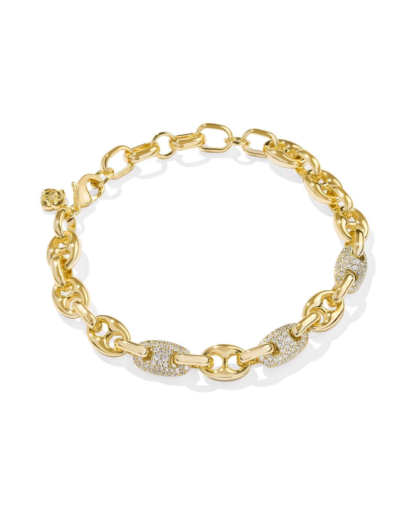 Kendra Scott Bailey Pave Chain Bracelet in Gold