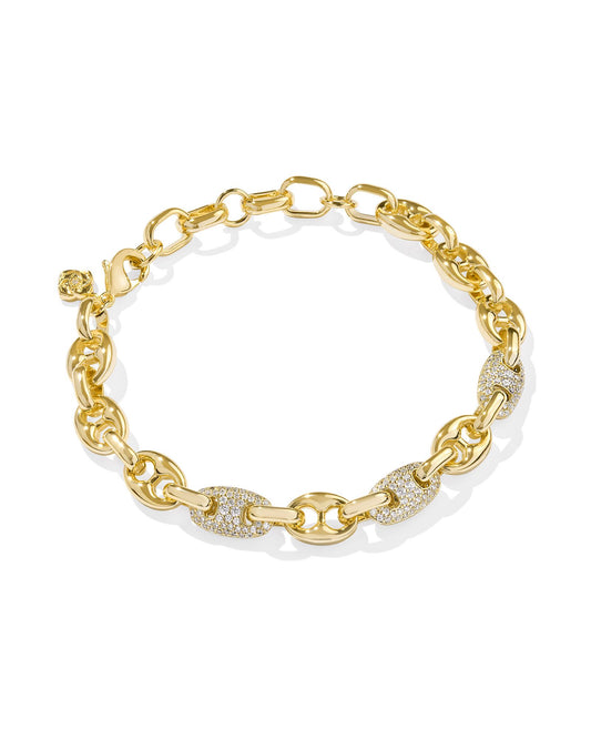 Kendra Scott Bailey Pave Chain Bracelet in Gold