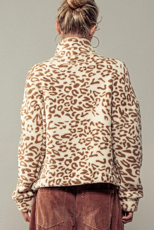 Bare Animal Printed Quarter Zip Pull Over