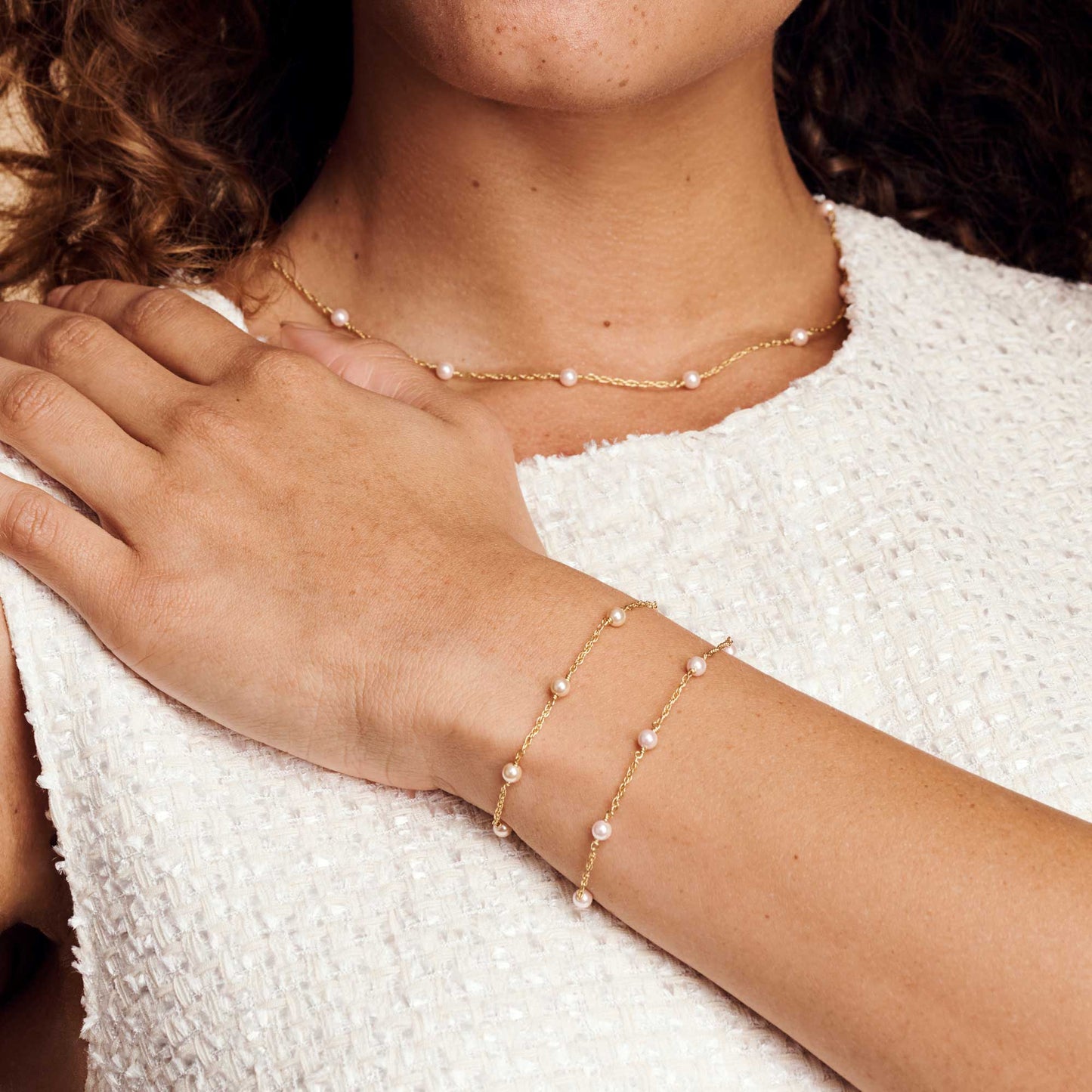 Julie Vos The Pink Delicate Bracelet