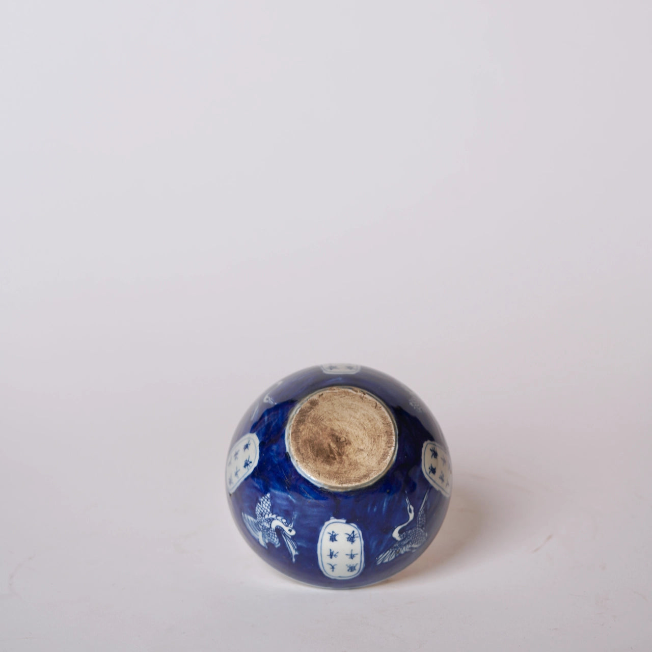 Blue and White Porcelain Dancing Crane Bowl