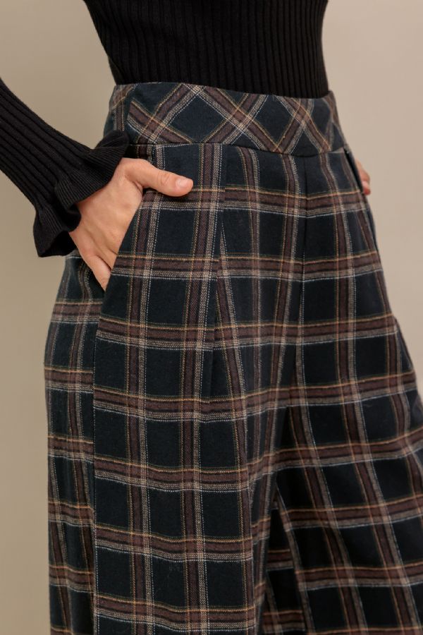 Black Plaid Pants