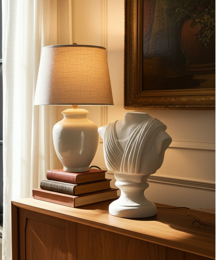 Ivory Wood Draped Body