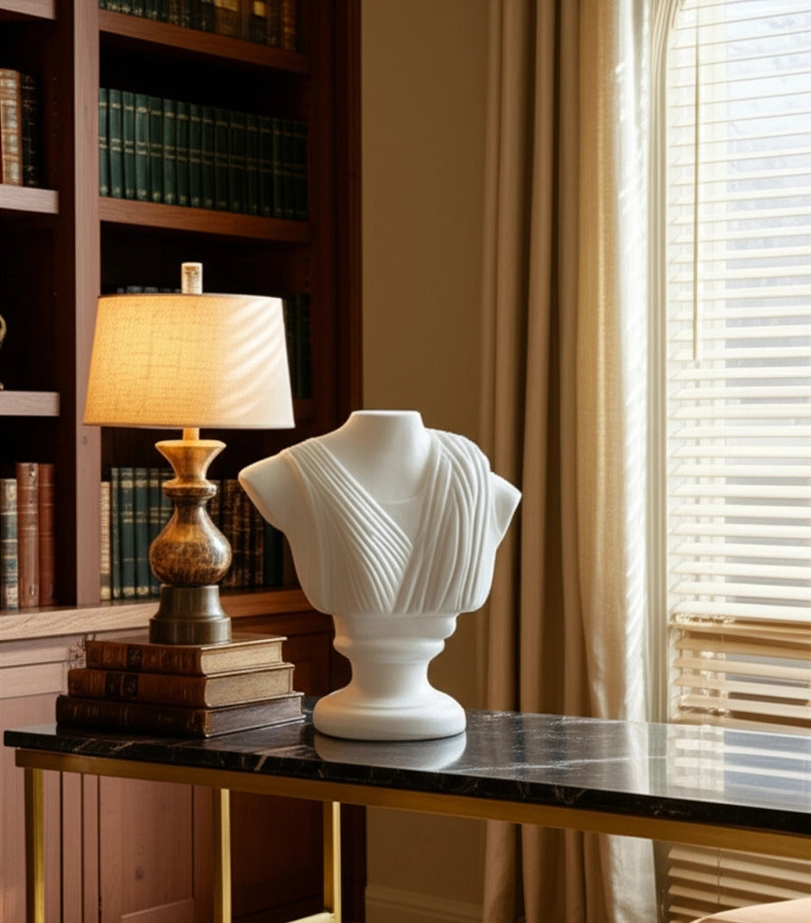 Ivory Wood Draped Body