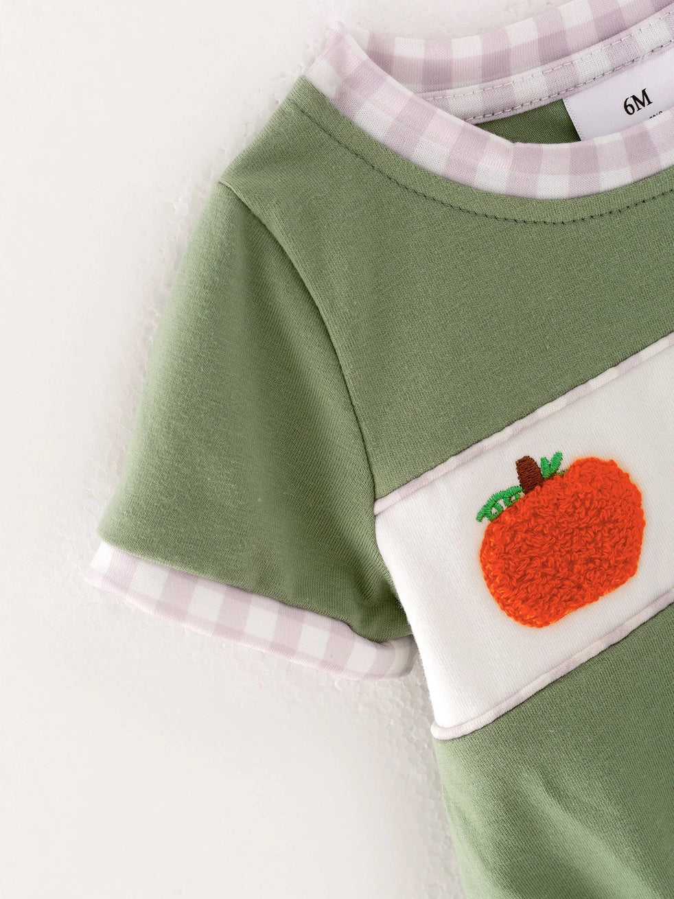 Boys Fall Harvest Pumpkin Patch Chenille Romper