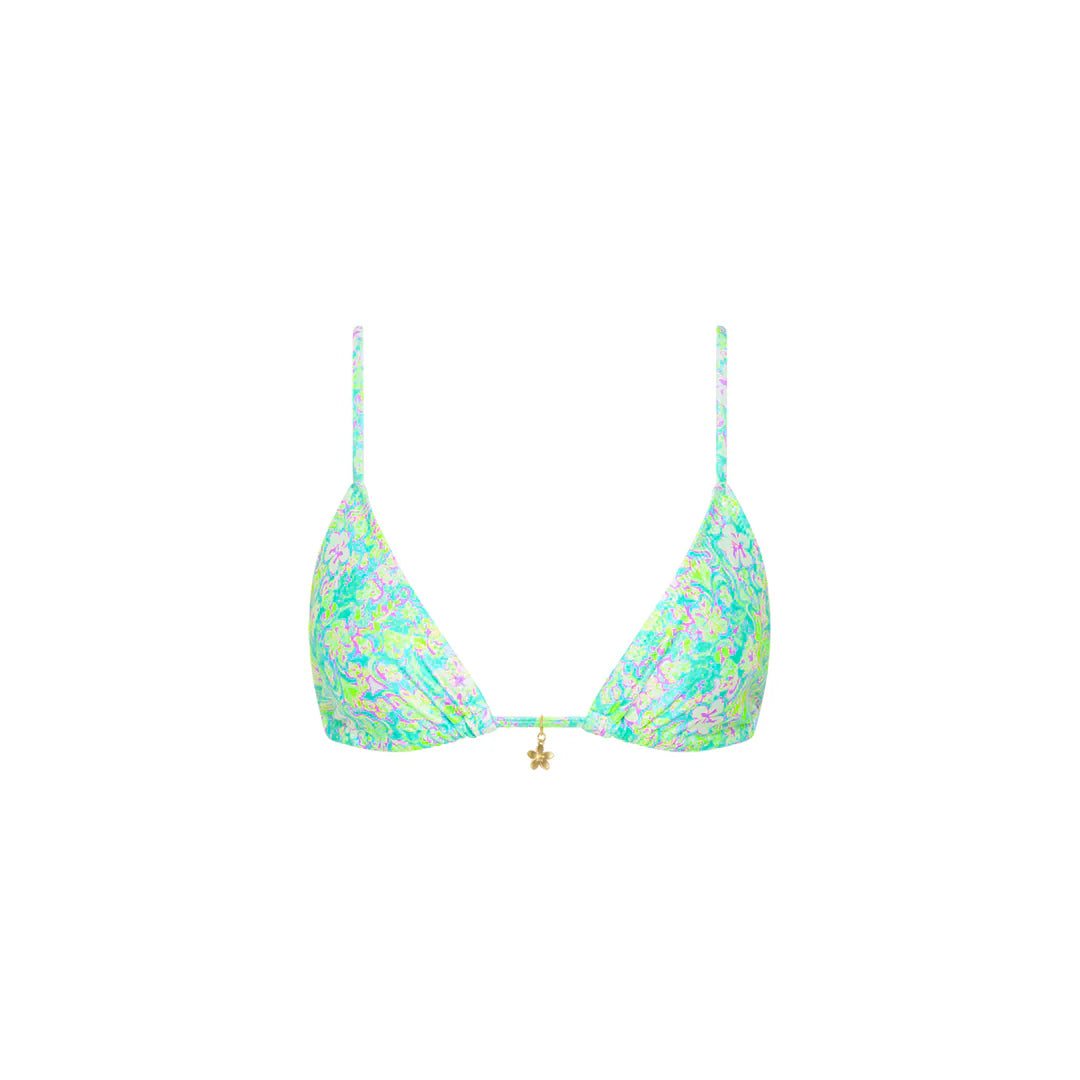 Kulani Kinis Bralette Bikini Top - Hibiscus Fizz